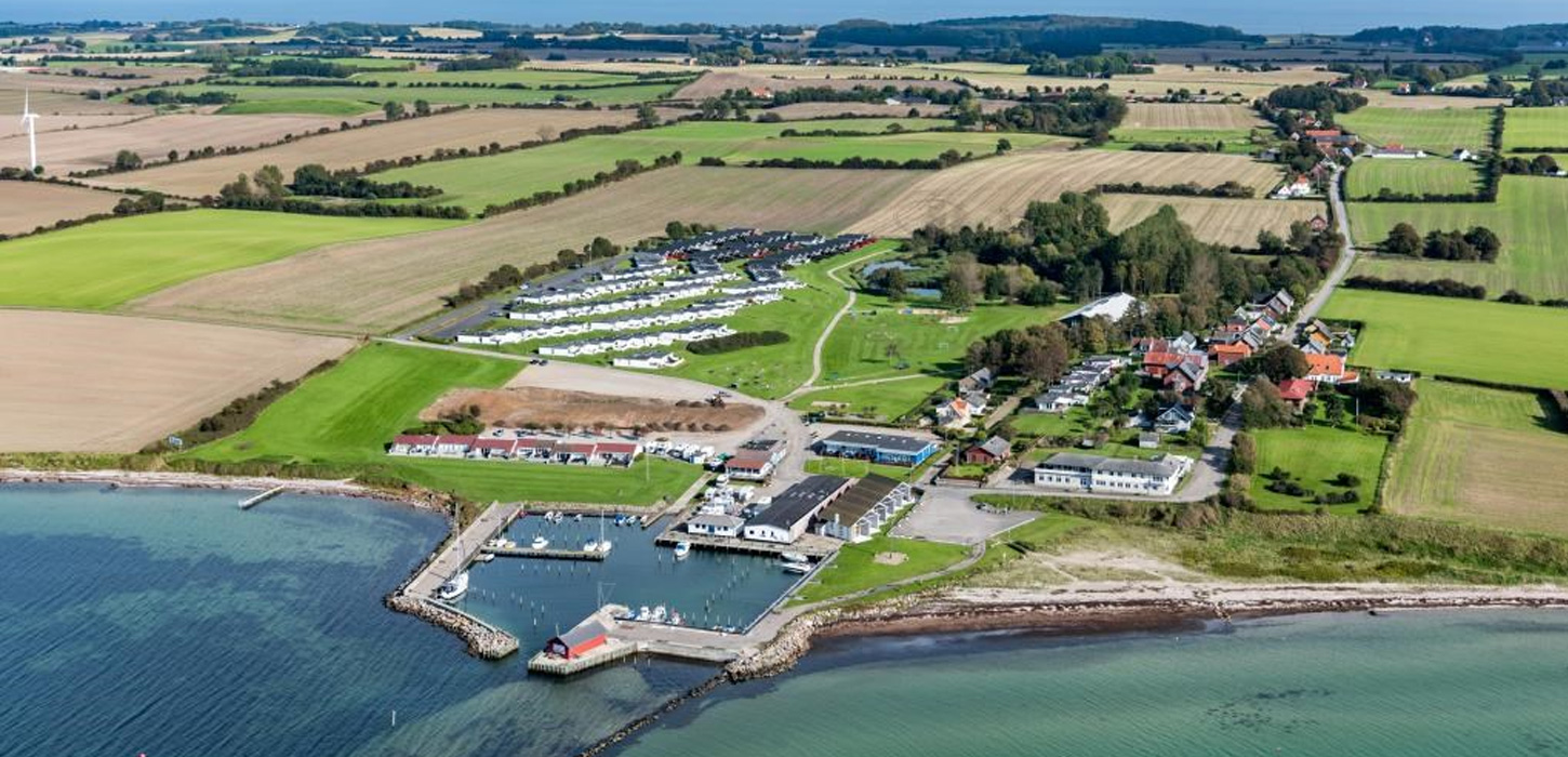 Luftfoto af Dageløkke Havn