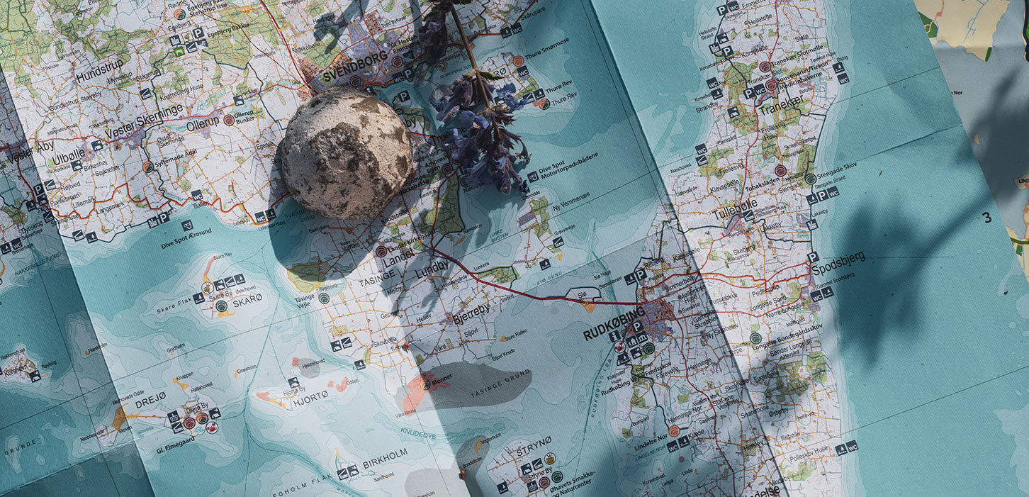 Vandrekort over det sydfynske øhav