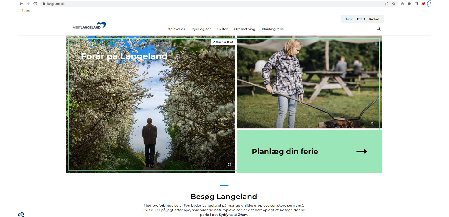 Bliv vist på Langeland.dk