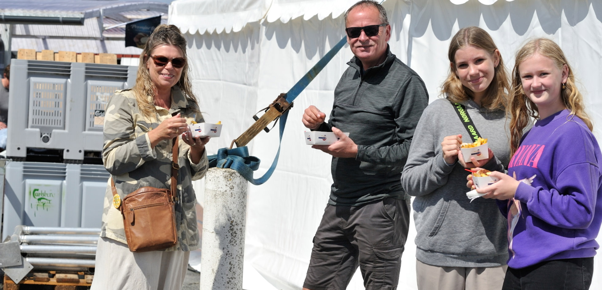 Frikadellefest i Lohals - Familien fra Slagelse
