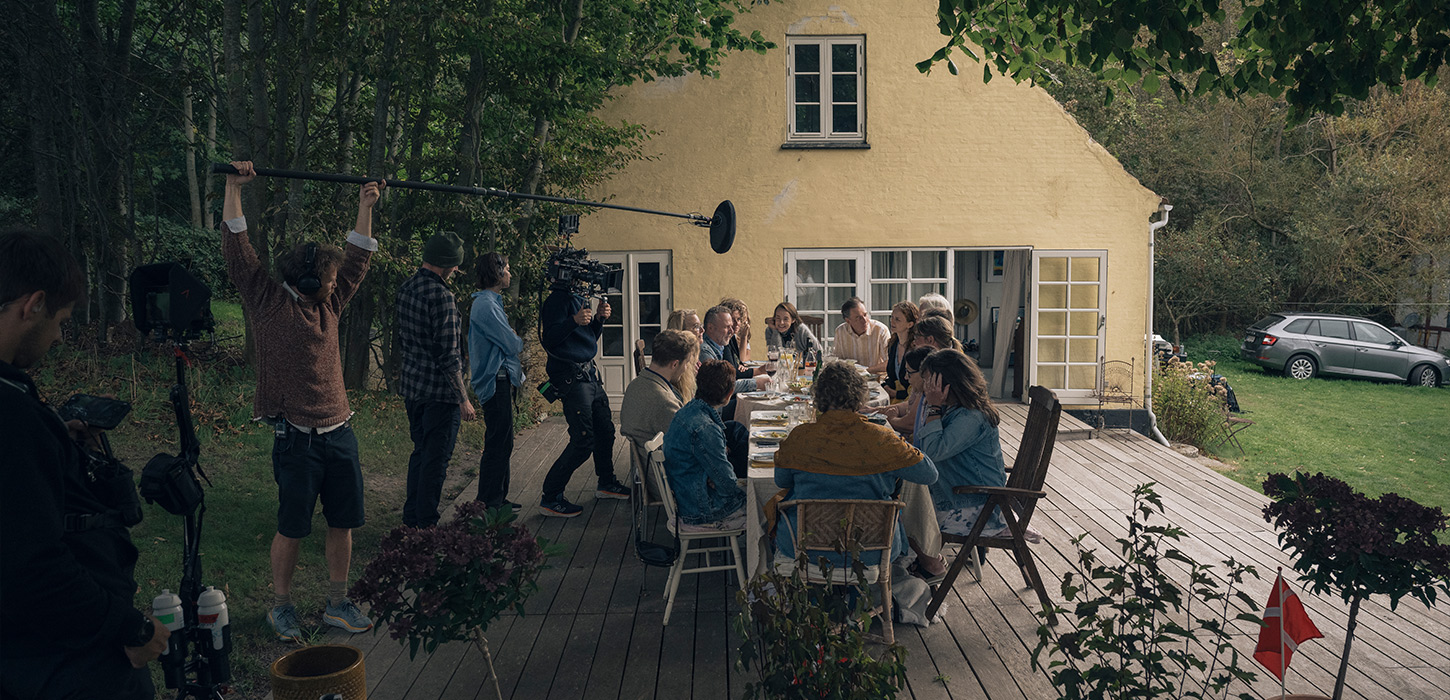 Sommerhus ved Åsø under optagelserne til "Min evige sommer"