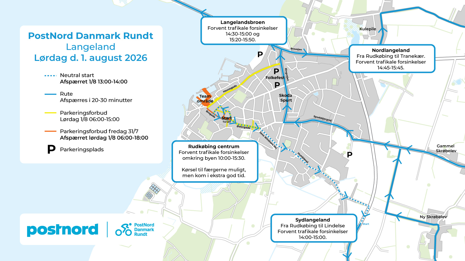 PostNord Danmark Rundt i Rudkøbing
