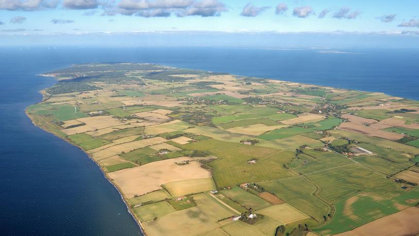 Luftfoto af Nordlangeland