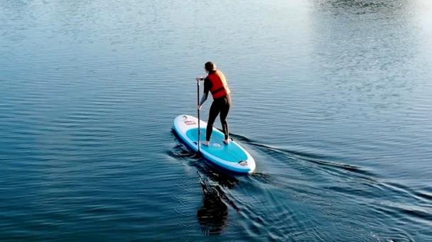 På Langeland kan du stå på SUP board