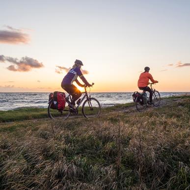 To cykelister på Østersøruten