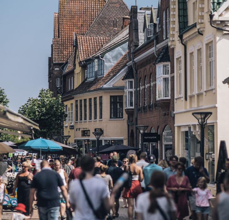 Gågaden i Rudkøbing