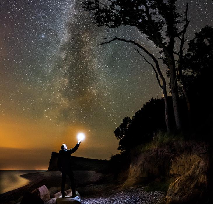 Stjernehimmel ved Dovns Klint